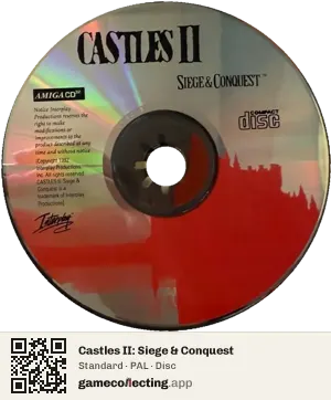 Castles II: Siege & Conquest Amiga CD32, PAL disc
