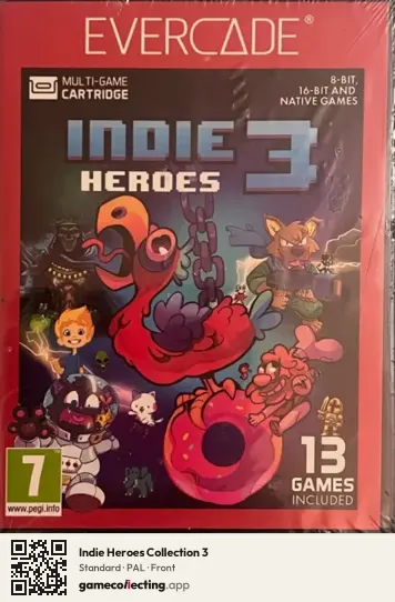 Indie Heroes Collection 3 Evercade, PAL box front