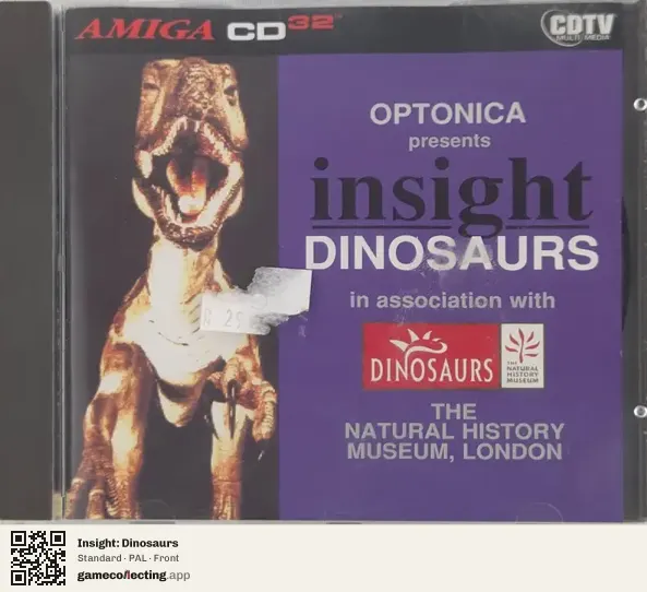 Insight: Dinosaurs Amiga CD32, PAL box front