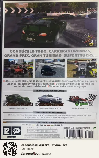 Codename: Panzers - Phase Two Computer, PAL box back