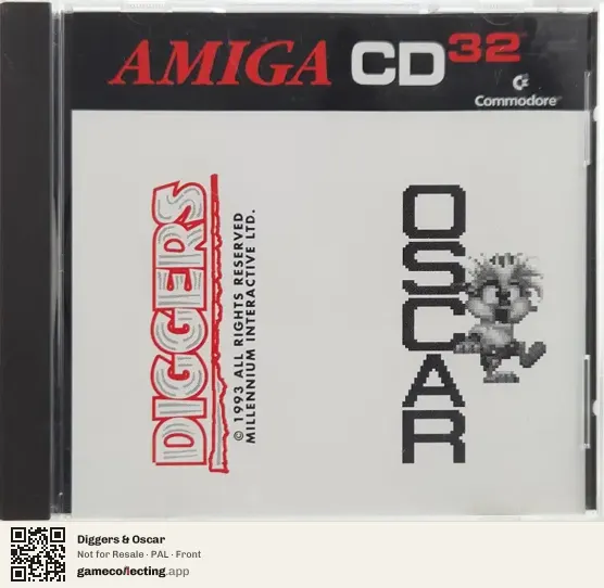 Diggers & Oscar Amiga CD32, PAL box front