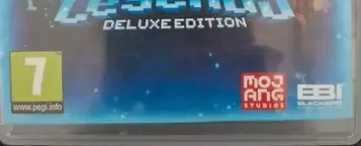 Minecraft Legends, the PEGI square on its front