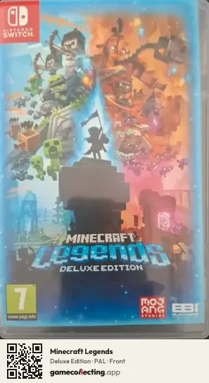 Minecraft Legends Nintendo Switch, PAL box front