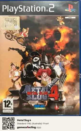 Metal Slug 4 PlayStation 2, Australia box front