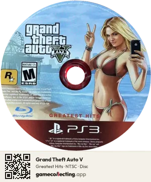 Grand Theft Auto V PlayStation 3, NTSC disc