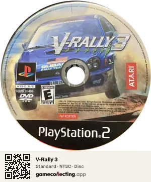 V-Rally 3 PlayStation 2, NTSC disc