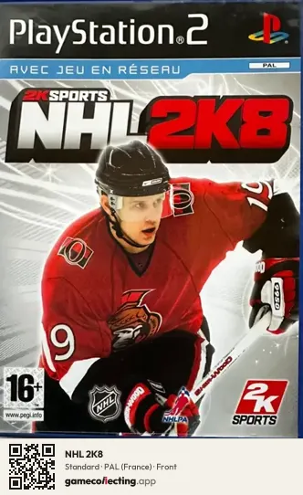 NHL 2K8 PlayStation 2, France box front