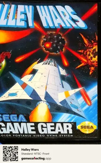 Halley Wars Sega Game Gear, NTSC box front
