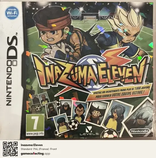 Inazuma Eleven Nintendo DS, France box front