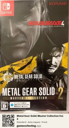Metal Gear Solid: Master Collection Vol. 2 Nintendo Switch, Japan box front