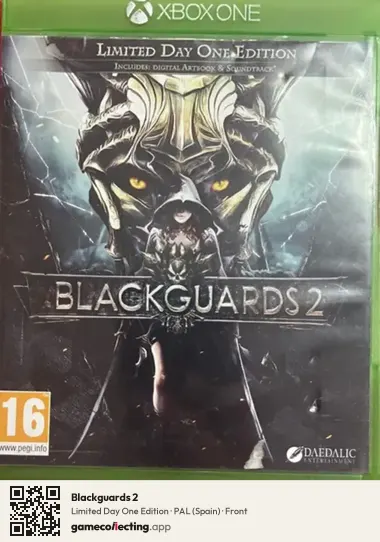 Blackguards 2 Xbox One, Spain box front