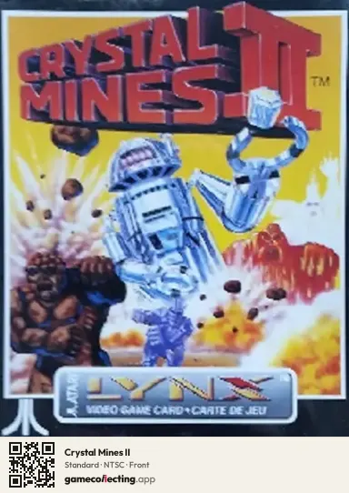 Crystal Mines II Atari Lynx, NTSC box front