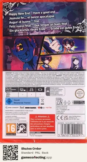 Shuten Order Nintendo Switch 2, PAL box back
