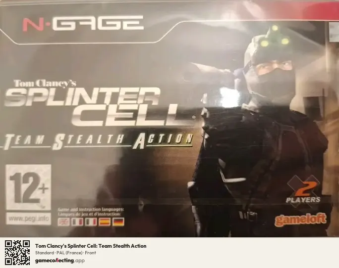 Tom Clancy's Splinter Cell: Team Stealth Action Nokia N-Gage, France box front