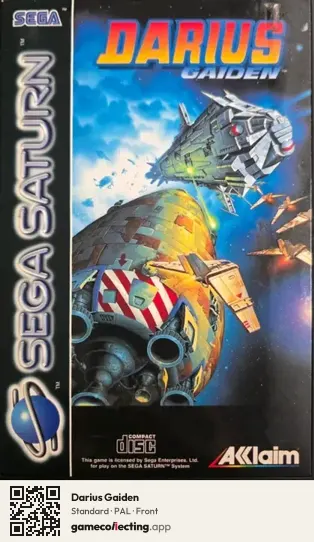 Darius Gaiden Sega Saturn, PAL box front