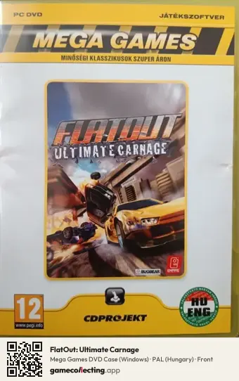 FlatOut: Ultimate Carnage Computer, Hungary box front