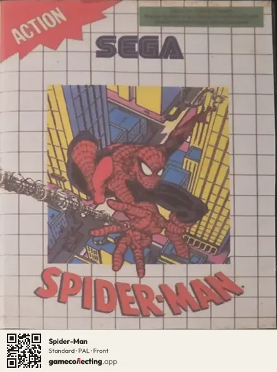 Spider-Man Sega Master System, PAL box front