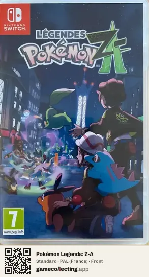 Pokémon Legends: Z-A Nintendo Switch, France box front