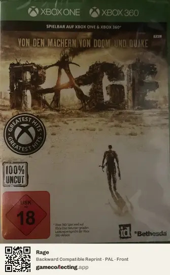Rage Xbox 360, PAL box front