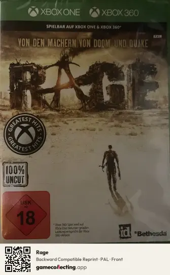 Rage Xbox 360, PAL box front