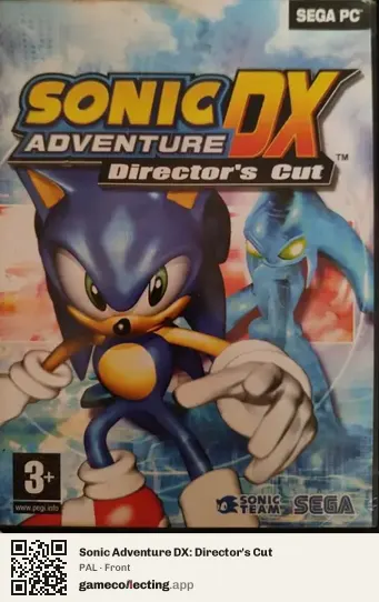 Sonic Adventure DX: Director's Cut Computer, PAL box front