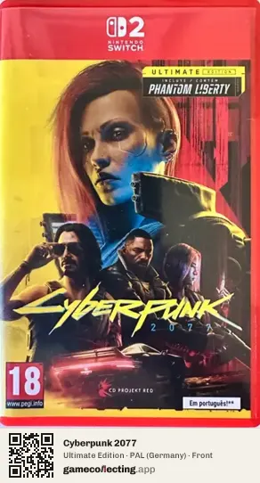 Cyberpunk 2077 Nintendo Switch 2, Germany box front