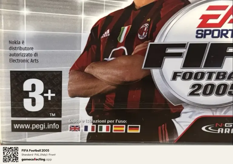 FIFA Football 2005 Nokia N-Gage, Italy box front