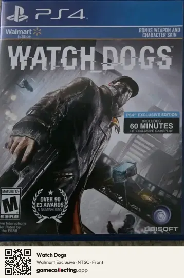 Watch Dogs PlayStation 4, NTSC box front