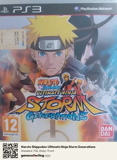 Naruto Shippuden: Ultimate Ninja Storm Generations PlayStation 3, Italy box front