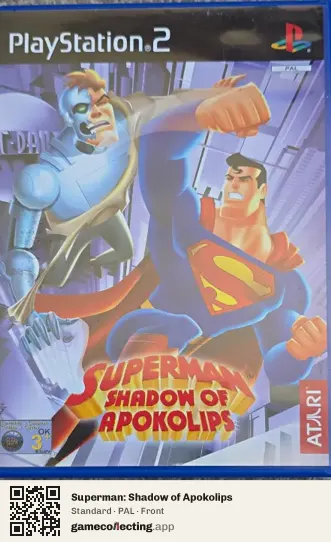 Superman: Shadow of Apokolips PlayStation 2, PAL box front