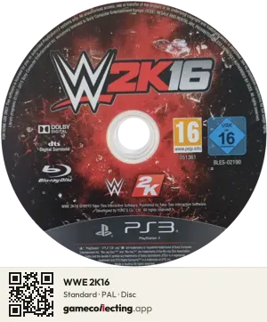 WWE 2K16 PlayStation 3, PAL disc