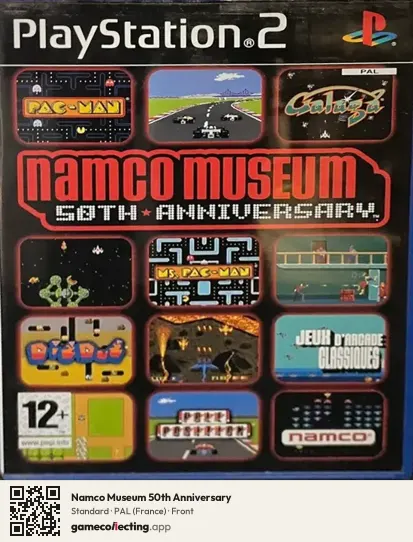 Namco Museum 50th Anniversary PlayStation 2, France box front