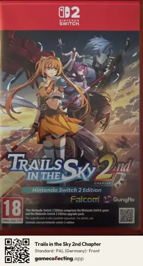 Trails in the Sky 2nd Chapter Nintendo Switch 2, Germany box front