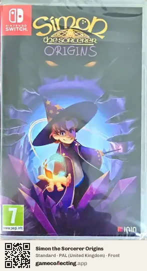 Simon the Sorcerer Origins Nintendo Switch, United Kingdom box front
