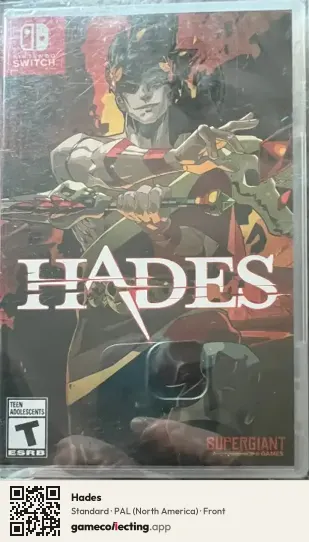 Hades Nintendo Switch, North America box front