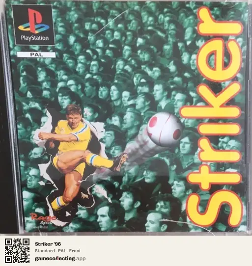 Striker '96 PlayStation, PAL box front