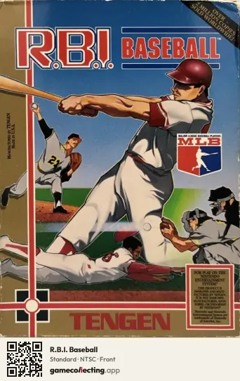 R.B.I. Baseball Nintendo Entertainment System, NTSC box front
