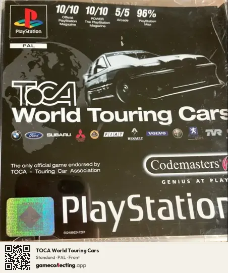 TOCA World Touring Cars PlayStation, PAL box front