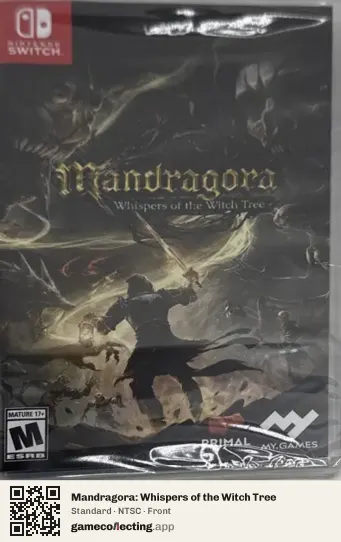 Mandragora: Whispers of the Witch Tree Nintendo Switch, NTSC box front