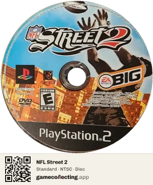 NFL Street 2 PlayStation 2, NTSC disc