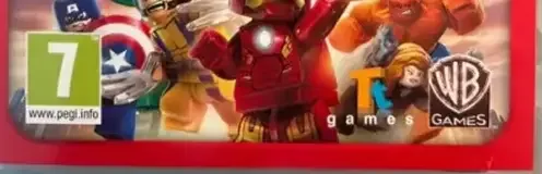 LEGO Marvel Super Heroes, the PEGI square on its front