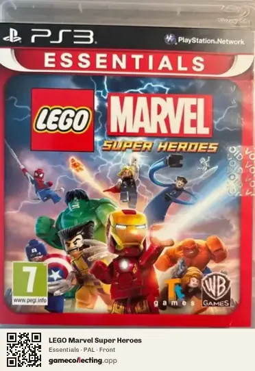 LEGO Marvel Super Heroes PlayStation 3, PAL box front