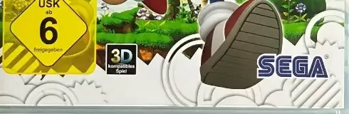 Sonic Generations, the USK square on its front