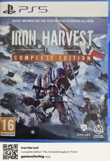 Iron Harvest PlayStation 5, United Kingdom box front