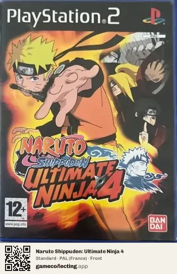 Naruto Shippuden: Ultimate Ninja 4 PlayStation 2, France box front