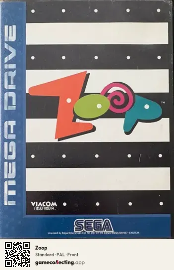Zoop Sega Mega Drive / Genesis, PAL box front