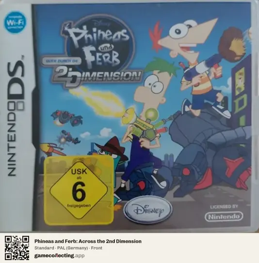 Phineas and Ferb: Across the 2nd Dimension Nintendo DS, Germany box front