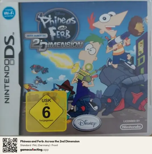 Phineas and Ferb: Across the 2nd Dimension Nintendo DS, Germany box front