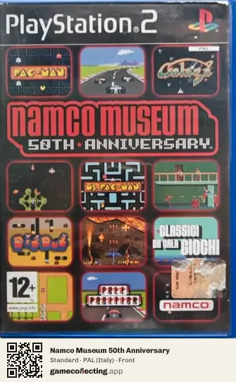 Namco Museum 50th Anniversary PlayStation 2, Italy box front