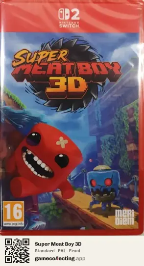 Super Meat Boy 3D Nintendo Switch 2, PAL box front